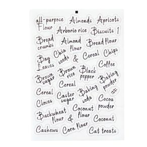 Living & Co Pantry Labels Clear