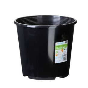 Interworld Round Pot Recycled Black 6L