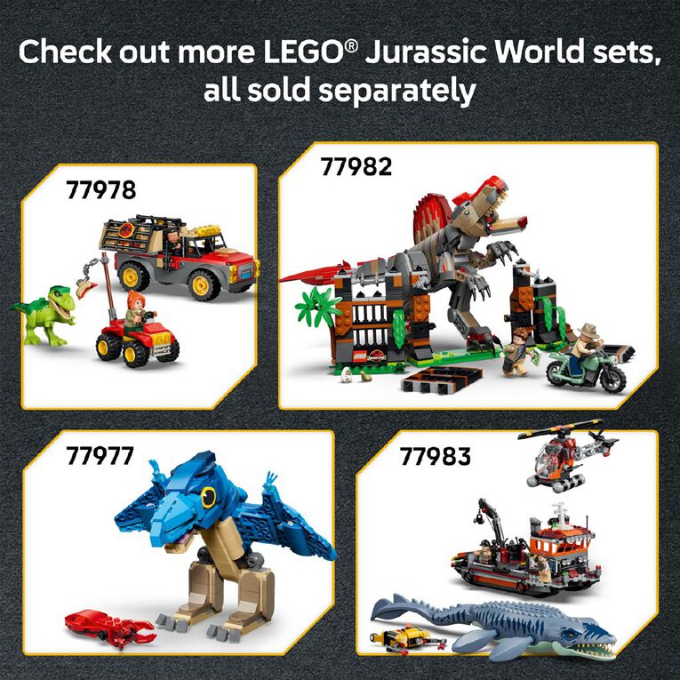 LEGO Jurassic World Velociraptor Stegosaurus & Pteranodon Rescue 77981, , hi-res