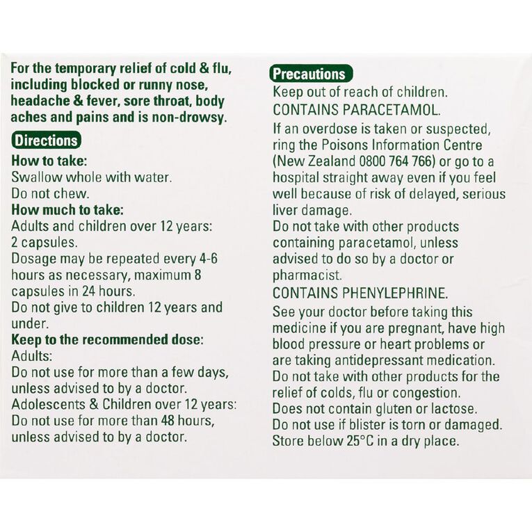 Lemsip Cold & Flu Decongestant Capsules 16s - LIMIT OF 2 PER CUSTOMER, , hi-res