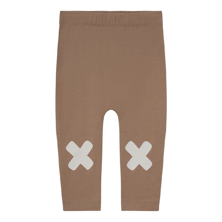 Young Original Babies' Print Leggings, Brown Mid, hi-res