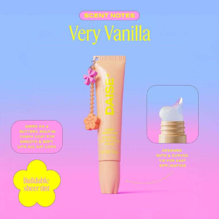 Daise Peptide Lip Butter Balm Very Vanilla 15ml, , hi-res
