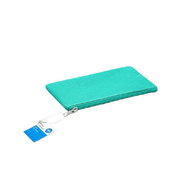 WS Colour Pop Flat Pencil Case Green, , hi-res