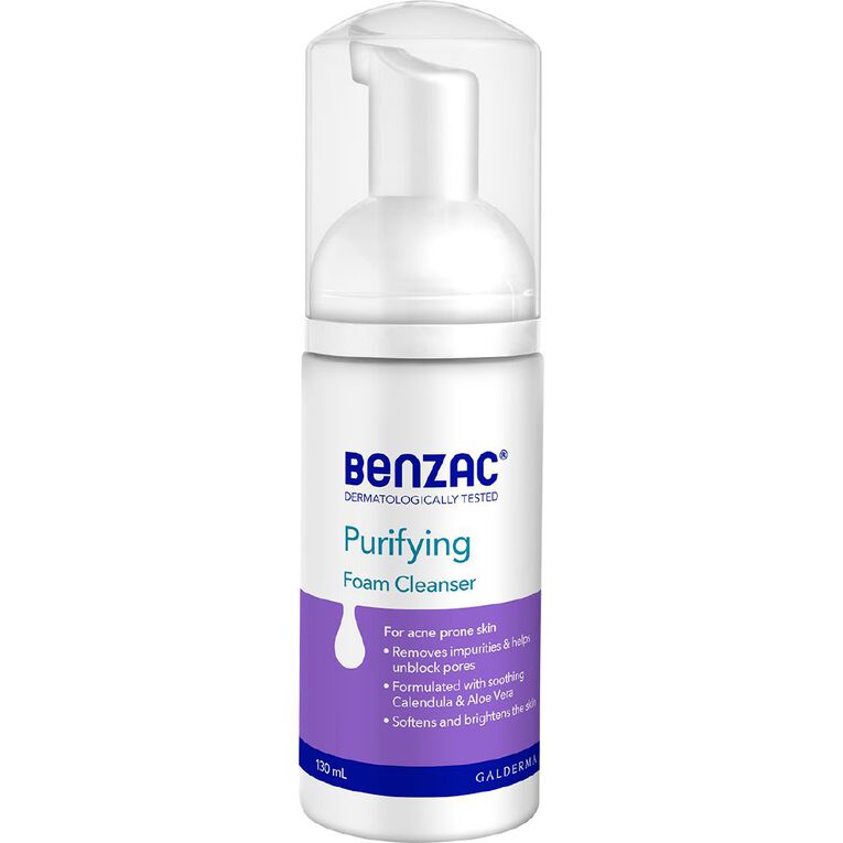 Benzac Daily Foam Cleanser 130mL, , hi-res