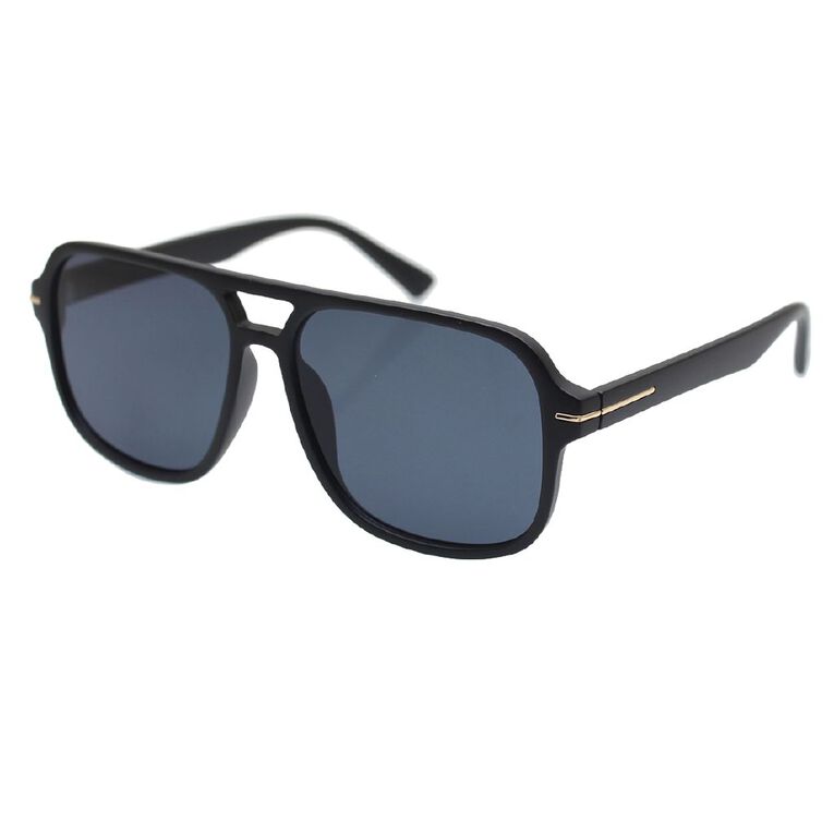 H&H Square Black Sunglasses, , hi-res