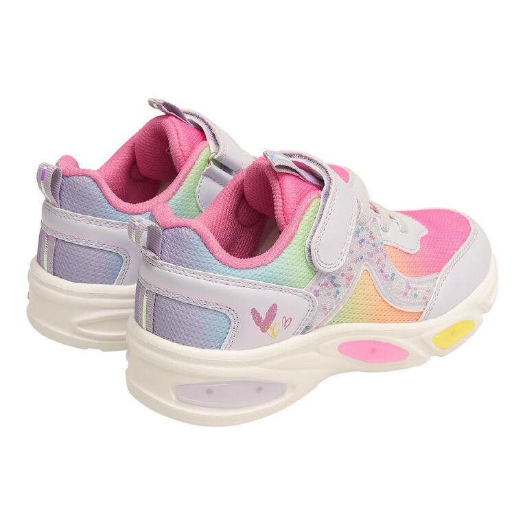 Active Intent Senior Kids' Confetti Light Up Sneakers, Purple Light, hi-res
