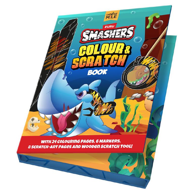 Smashers: Colour and Scratch Book, , hi-res