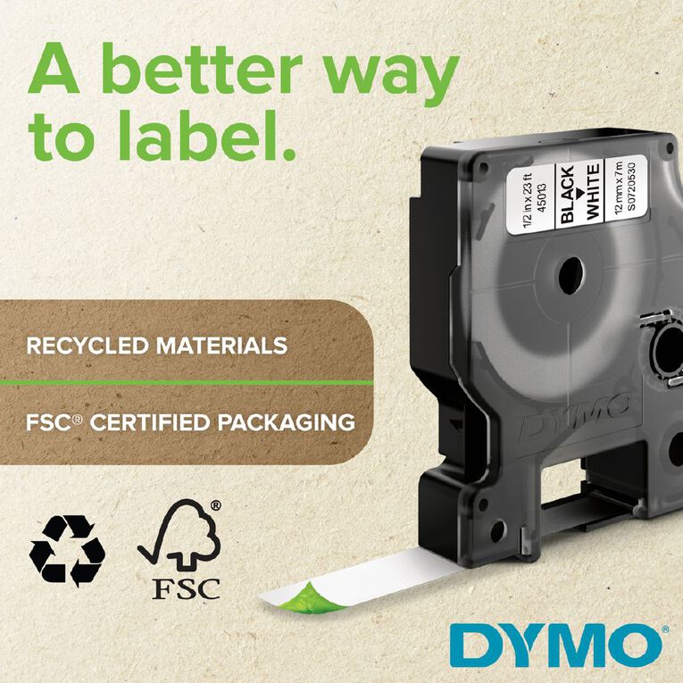 Dymo D1 Label Tape Pack of 2, , hi-res
