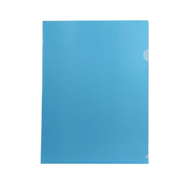 WS L-shaped Pockets 10 Pack Blue Mid A4, , hi-res