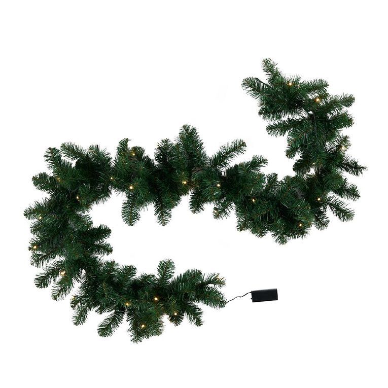 Wonderland Christmas Garland 30 LED 1.8m 122 Tips 1.8m, , hi-res