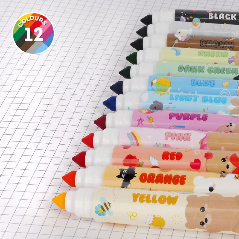 Legami Set of 12 Markers Teddy Friends Teddy Bear, , hi-res