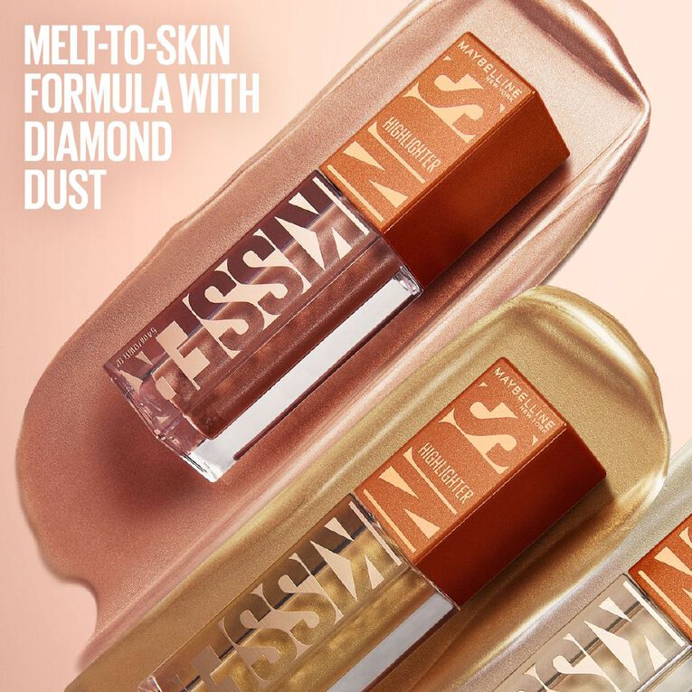 Maybelline Sunkisser Liquid Highlighter Kiss Of Shimmer 4.7ml, , hi-res