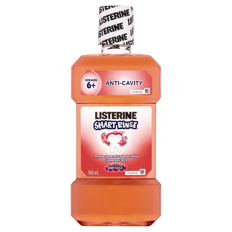 Listerine Smart Rinse Berry Shield Mouthwash 500ml, , hi-res