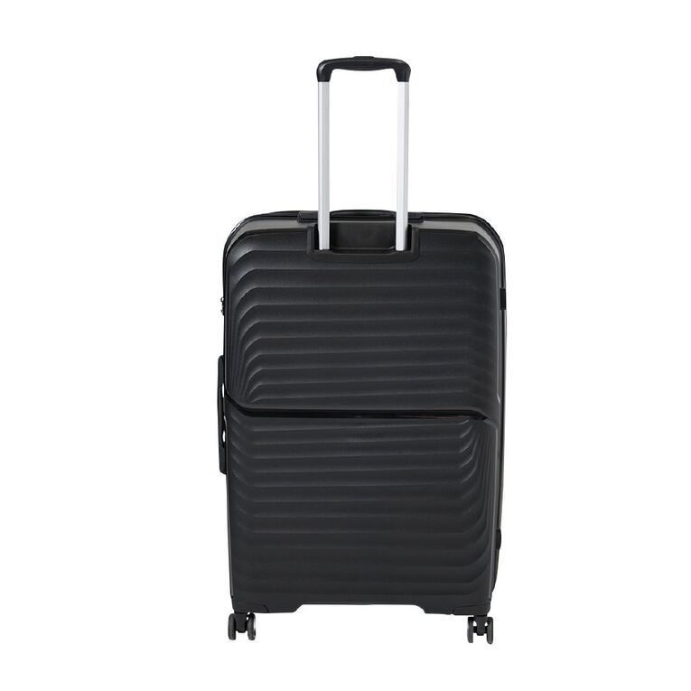 Intrepid 70cm Hardside Checked Suitcase Black, , hi-res