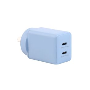 Tech.Inc PD 45W Dual USB-C Fast Charger Mist Blue