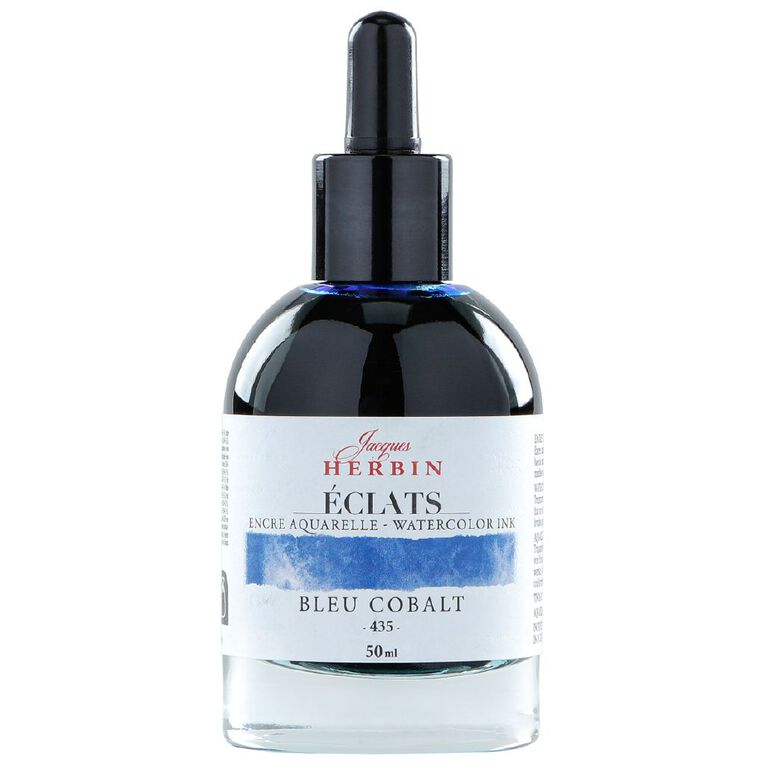 Jacques Herbin Eclats Watercolour Ink 435 50ml Cobalt Cobalt, , hi-res