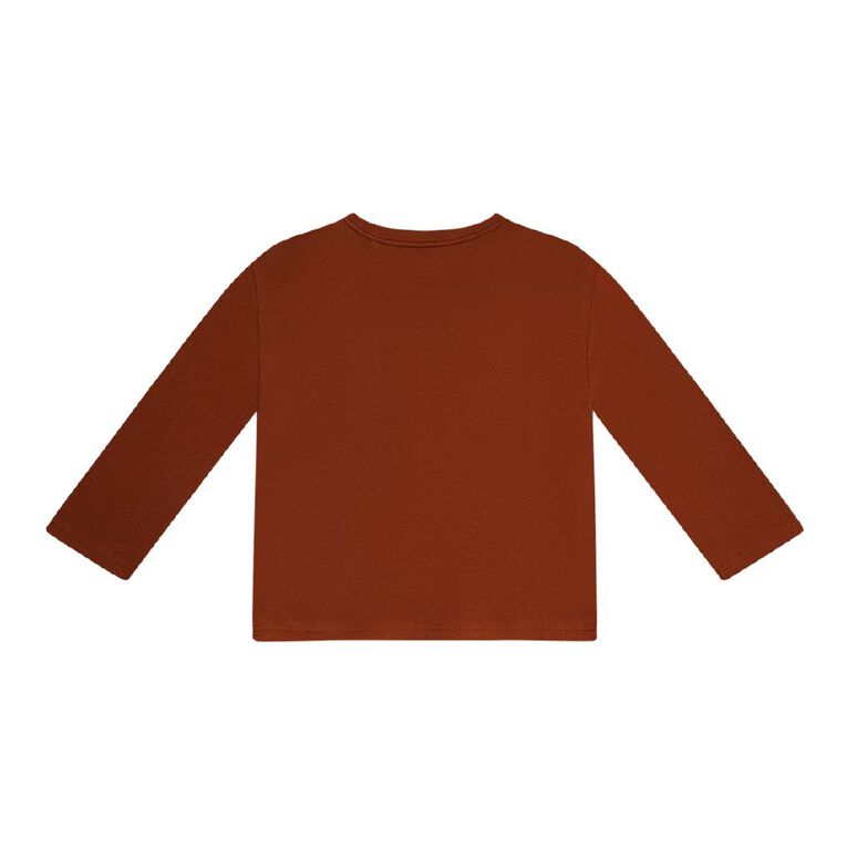 Young Original Long Sleeve Pocket Tee, Brown Mid, hi-res