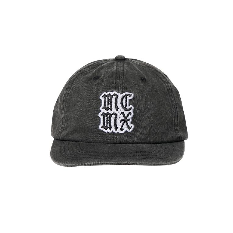 H&H Men's Slogan Flat Peak Cap, Black, hi-res