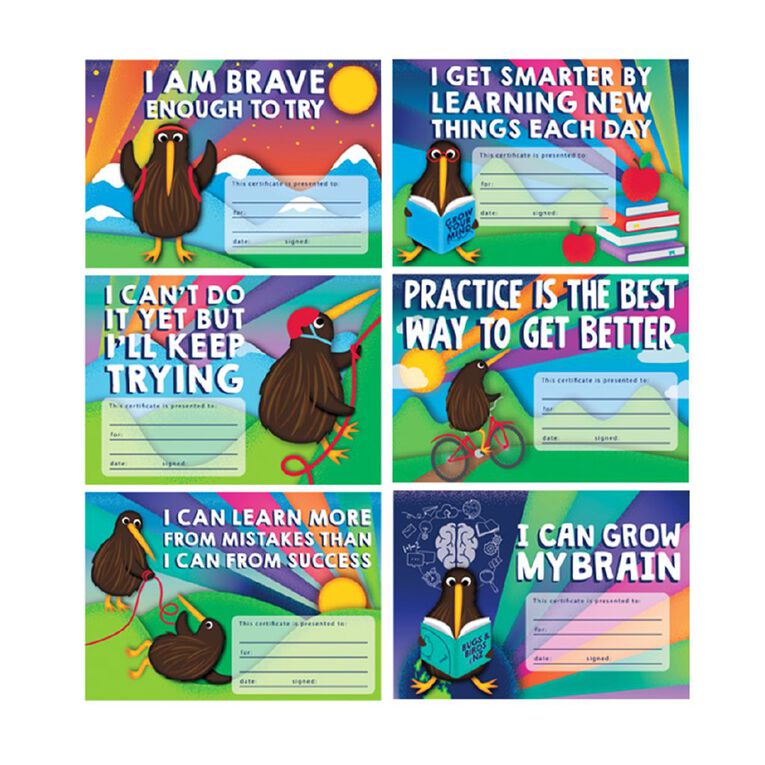 Learning Toolbox Reward Certificate Kiwi A5 Assorted 30 Pack, , hi-res