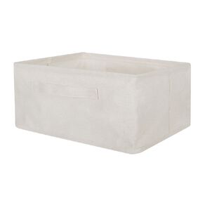 Living & Co Linen Blend Soft Storage Case Open Cream