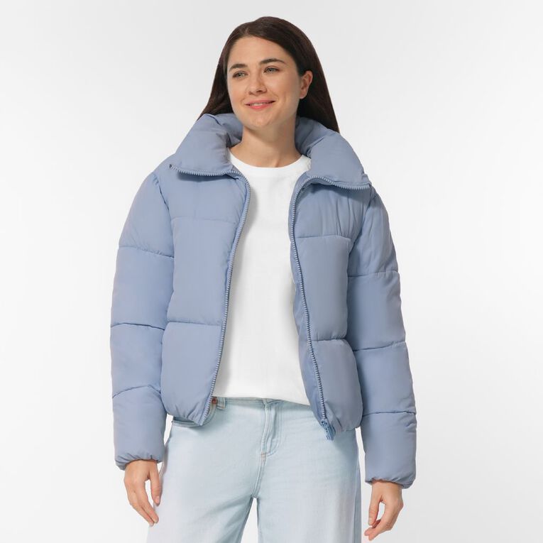H&H Women's Puffer Jacket, Blue Light, hi-res