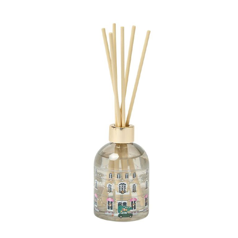 Wonderland Home Festive Reed Diffuser Jasmine & Tuberose White 100ml, , hi-res