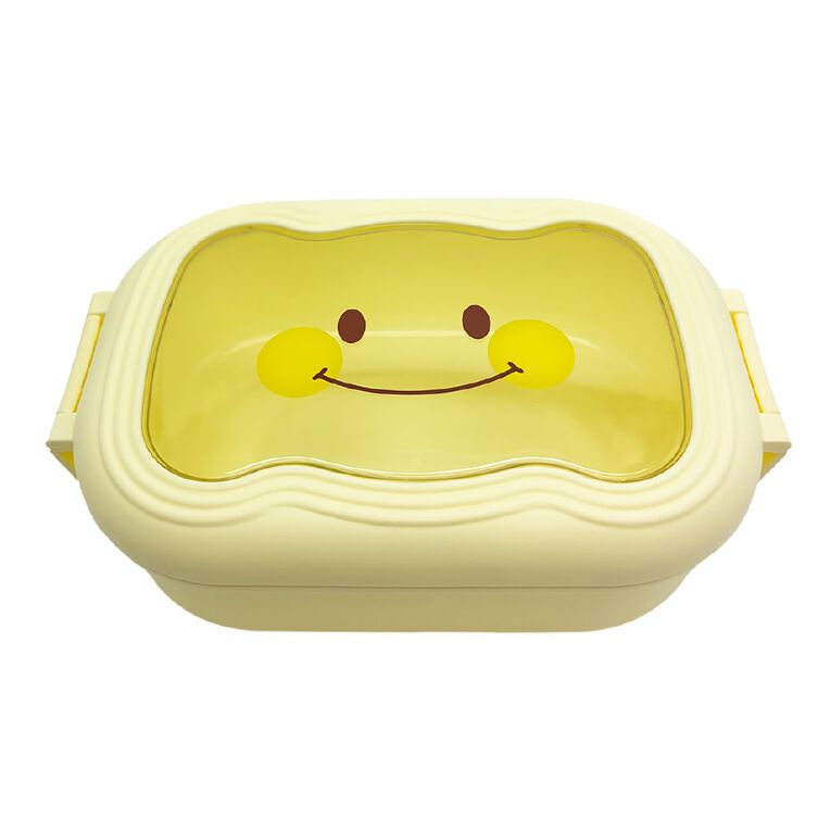 Living & Co Smile Lunch Box Yellow Yellow, , hi-res