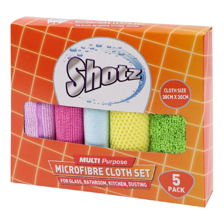Shotz Microfibre Cloth Set 5 Pack