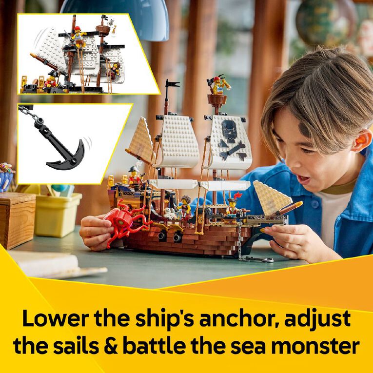 LEGO CREATOR Iconic Pirate Ship 31387, , hi-res