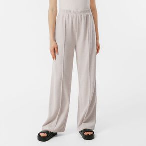 H&H Women's Wide Leg Brushed Pintuck Pants