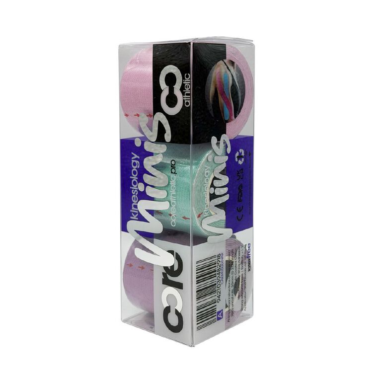 Core Athletic Kinesiology Tape Minis 2m Assorted 3 Pack, , hi-res