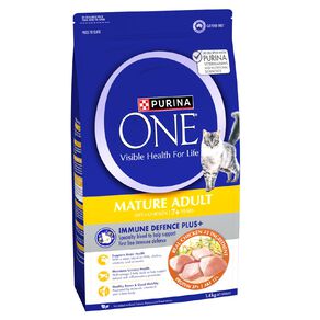 PURINA ONE Mature Adult 7+ Chicken Dry Cat Food 1.4kg
