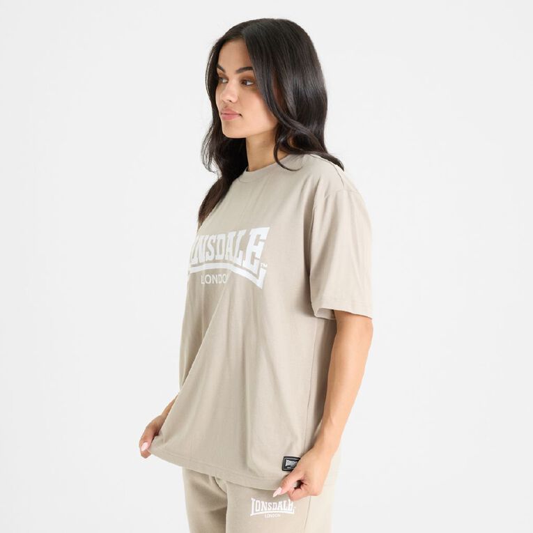 Lonsdale Unisex Tee, Taupe, hi-res