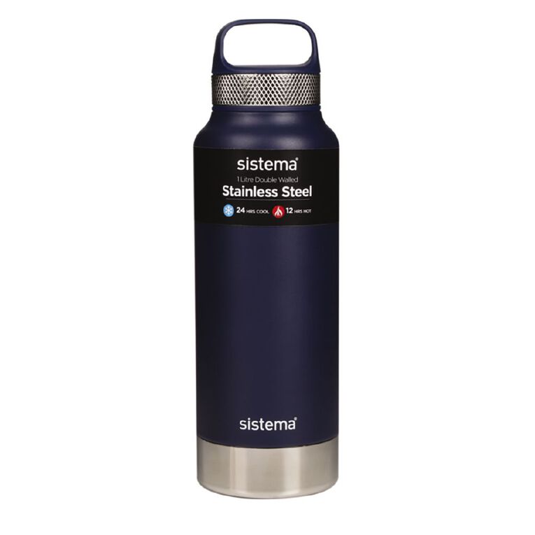 Sistema Stainless Steel Bottle 1L Assorted, , hi-res