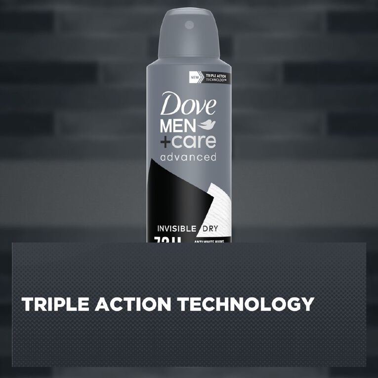 Dove Men's Antiperspirant Advance Invsible Dry 250ml, , hi-res