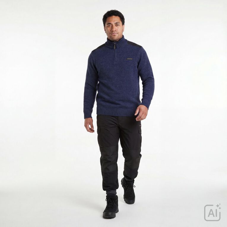 Back Country Adults' Wool Jumper, Blue Dark, hi-res
