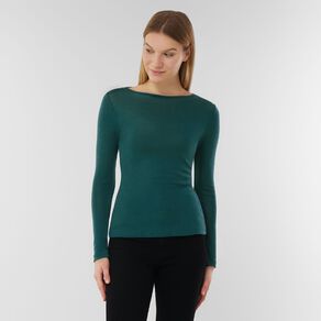 H&H Women's Merino Blend Crew Neck Top