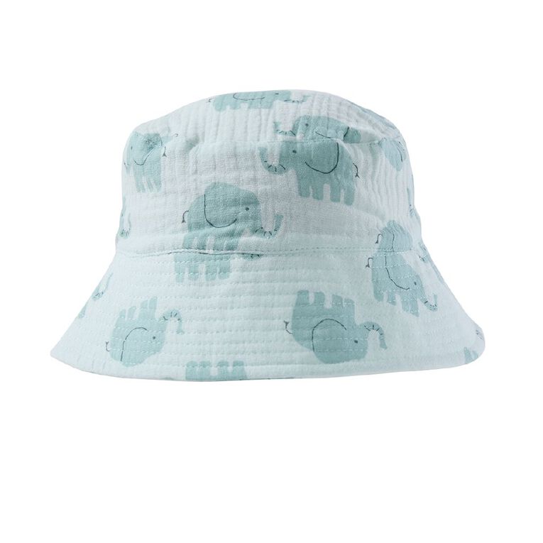 Young Original Infants' Muslin Bucket Hat, Blue Light, hi-res