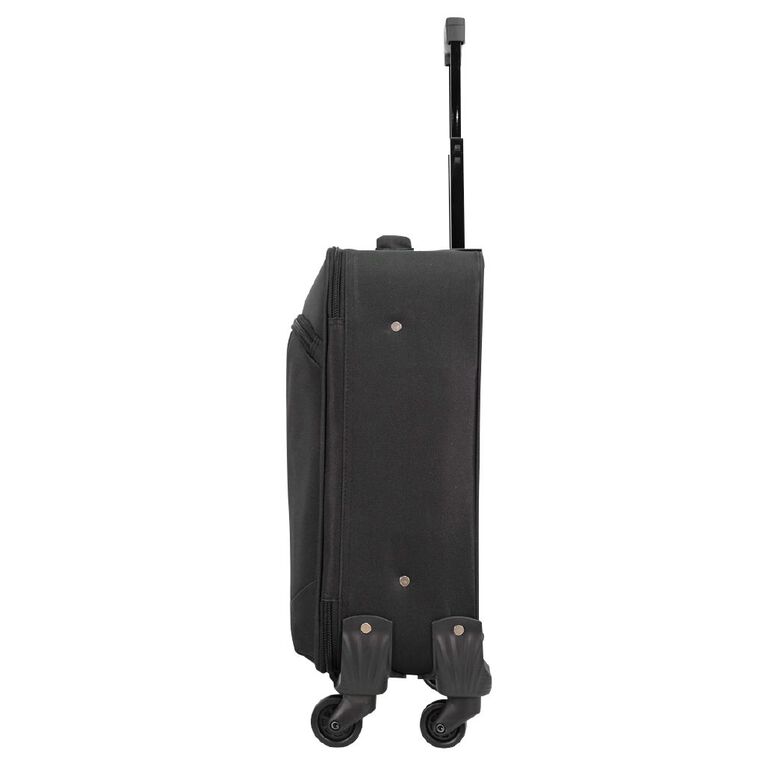 Wander 55cm Soft Carry On Suitcase 4 Wheel Black, , hi-res