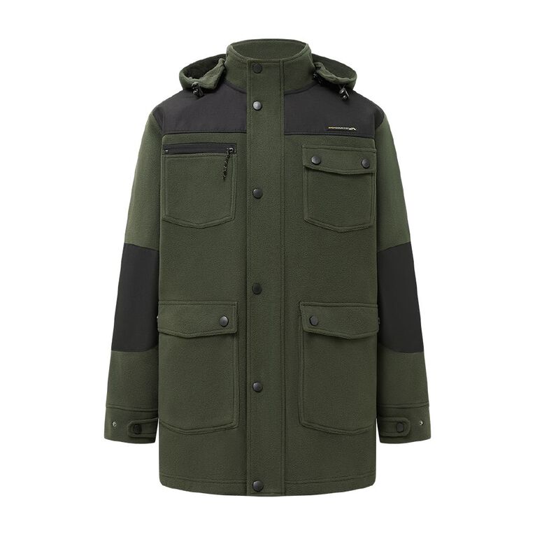 Back Country Adults' Bonded Fleece Jacket, Green Dark, hi-res