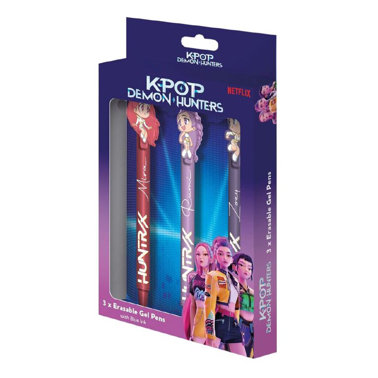 KPop Demon Hunters Erasable Gel Pens 3 Pack, , hi-res