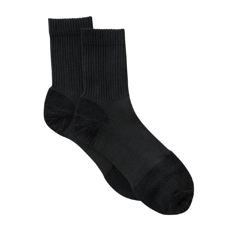 Darn Tough Men's Steel Cap Socks 2 Pack, Black W25 CHR, hi-res