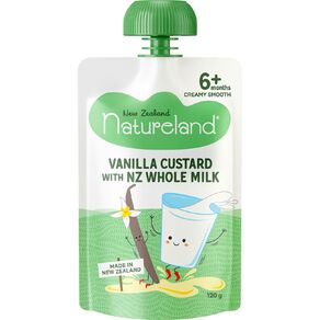Natureland Vanilla Custard Pouch 120g