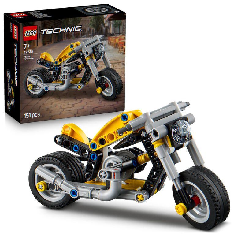 LEGO Technic Yellow Motorcycle 42225, , hi-res