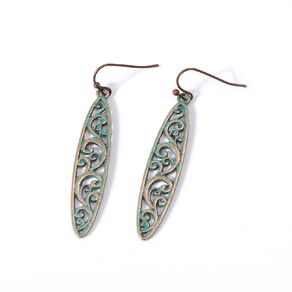 Kiwiana Stainless Steel Oval Fish Hook Earrings