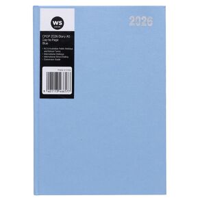 WS Colour Pop 2026 Diary A5 Date To Page Blue
