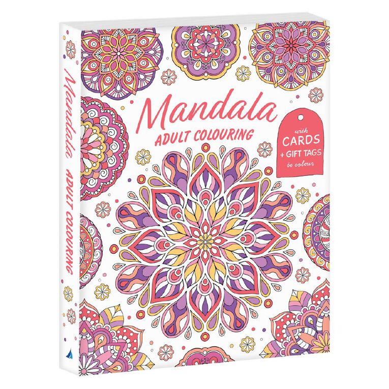 Mandala: Deluxe Adult Colouring Greeting Cards & Gift Tags, , hi-res