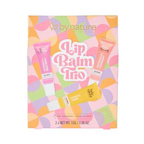 By Nature Retro Lip Balm Trio