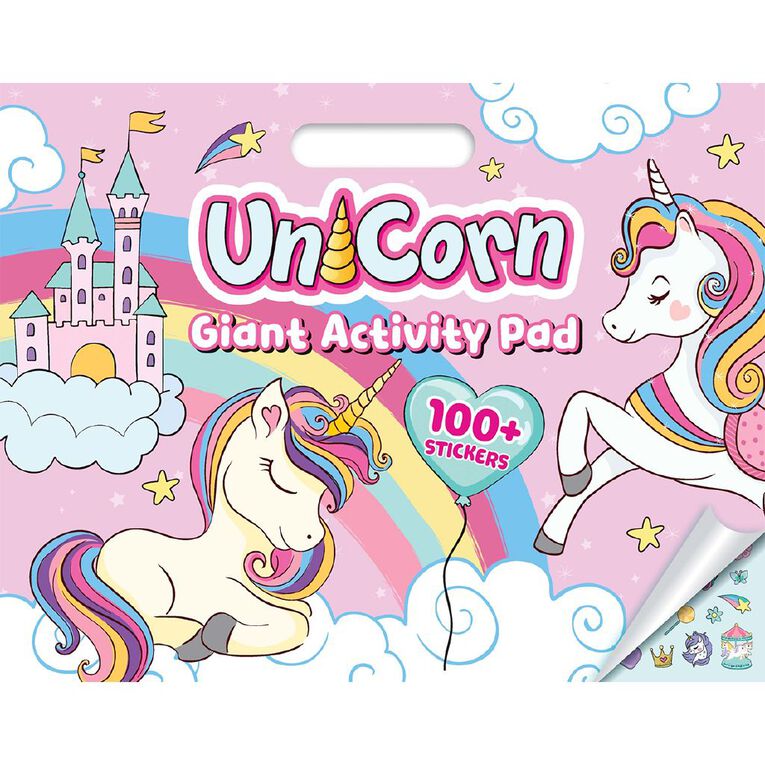 Giant Activity Pad: Unicorns, , hi-res