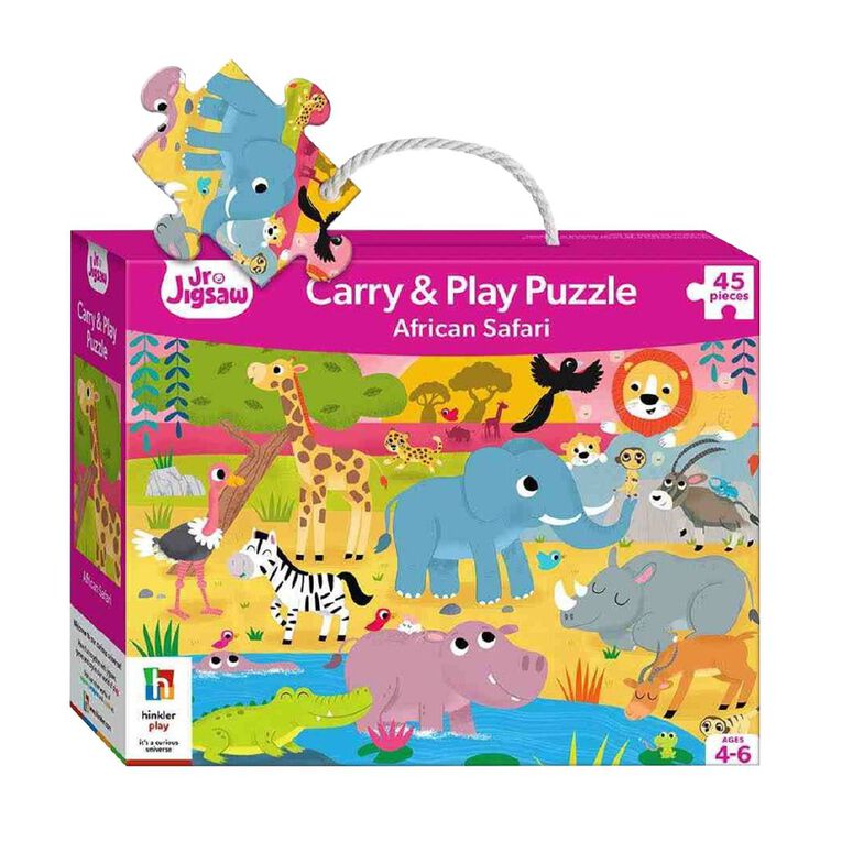 Junior Jigsaw Carry & Play: African Safari, , hi-res